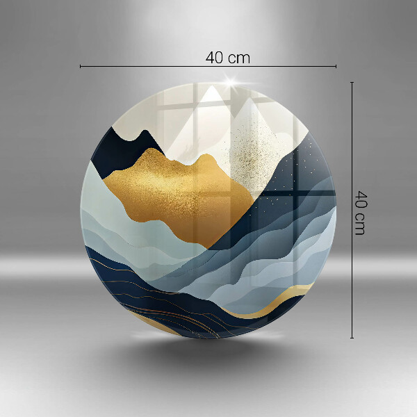 De vidrio templado Montañas abstractas