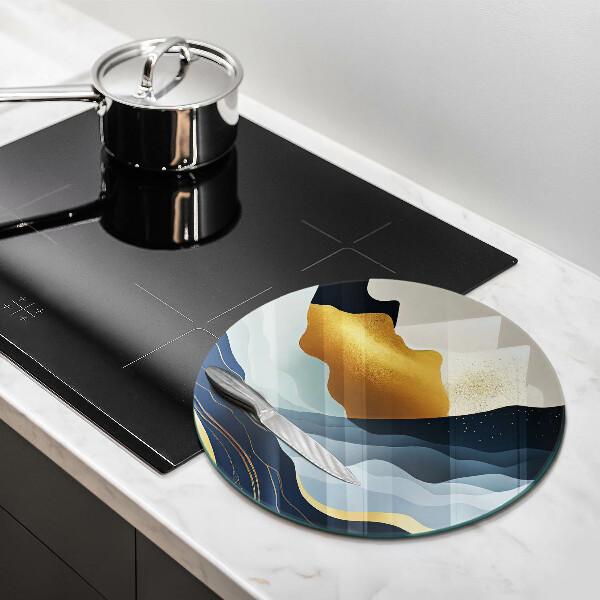 De vidrio templado Montañas abstractas