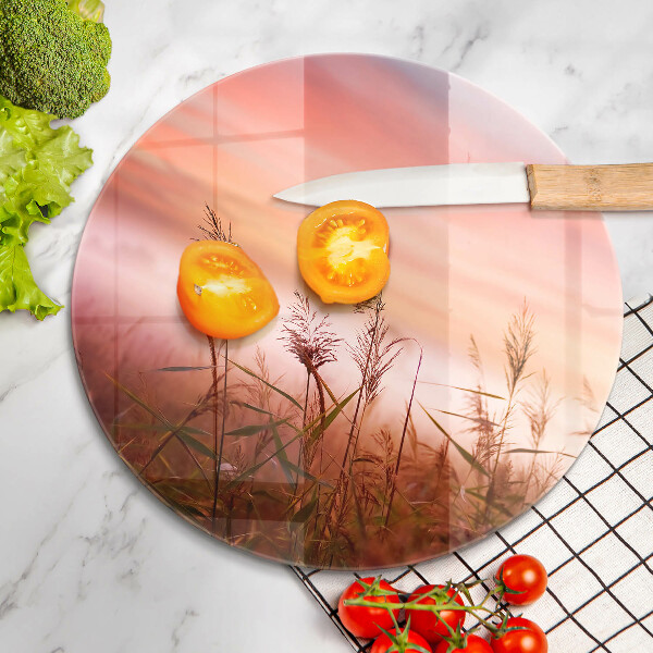 De vidrio templado Paisaje de campos de hierba