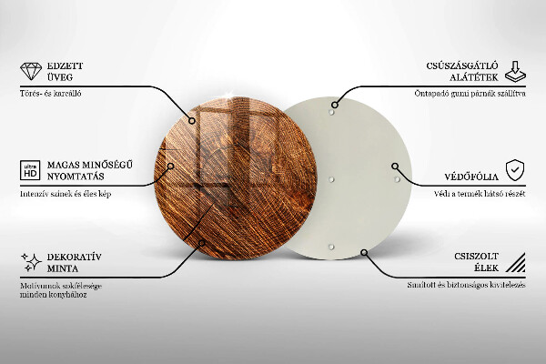 De vidrio templado Estructura de madera