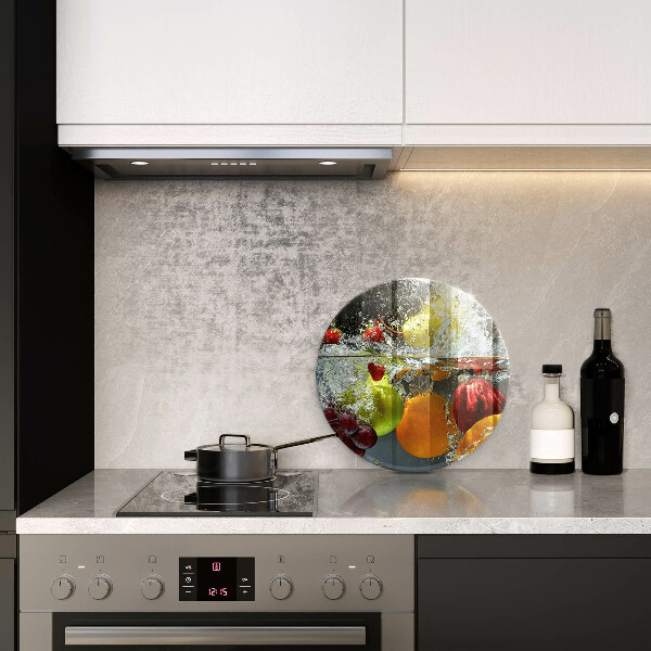 De vidrio templado Fruta jugosa en agua