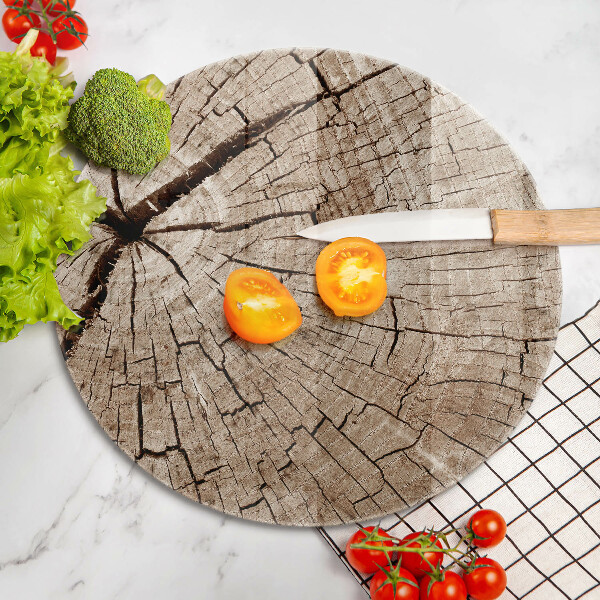 De vidrio templado Sección transversal de un árbol