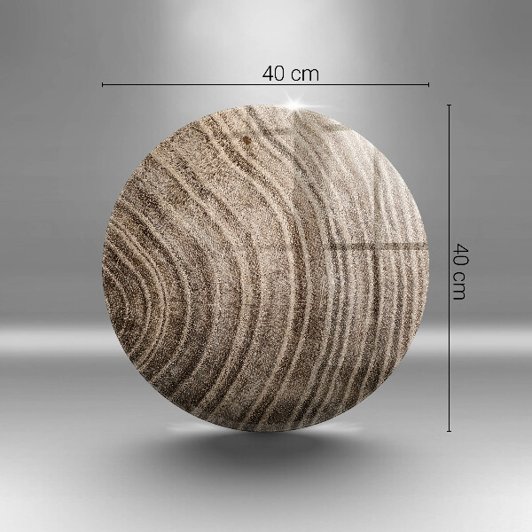 De vidrio templado Anillos de madera