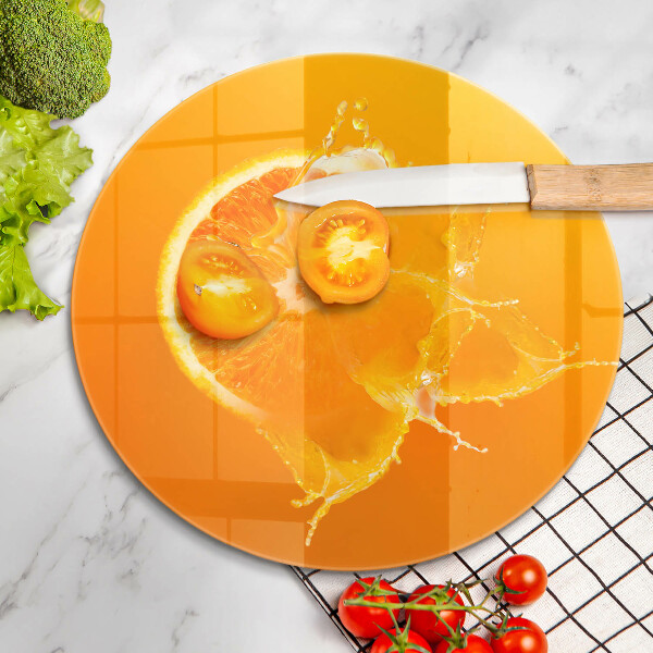 De vidrio templado Fruta jugosa de naranja