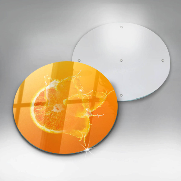De vidrio templado Fruta jugosa de naranja