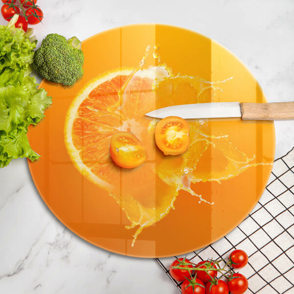 De vidrio templado Fruta jugosa de naranja