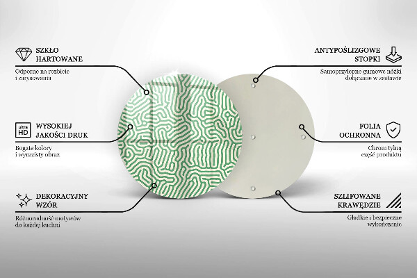 De vidrio templado Líneas abstractas