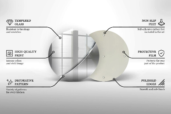 De vidrio templado Formas metálicas