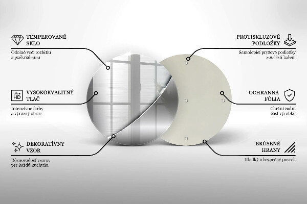 De vidrio templado Formas metálicas