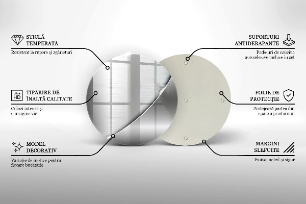 De vidrio templado Formas metálicas