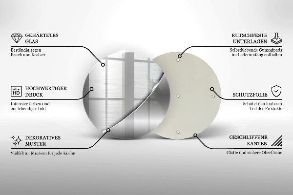 De vidrio templado Formas metálicas