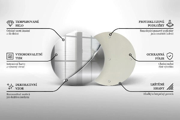 De vidrio templado Formas metálicas