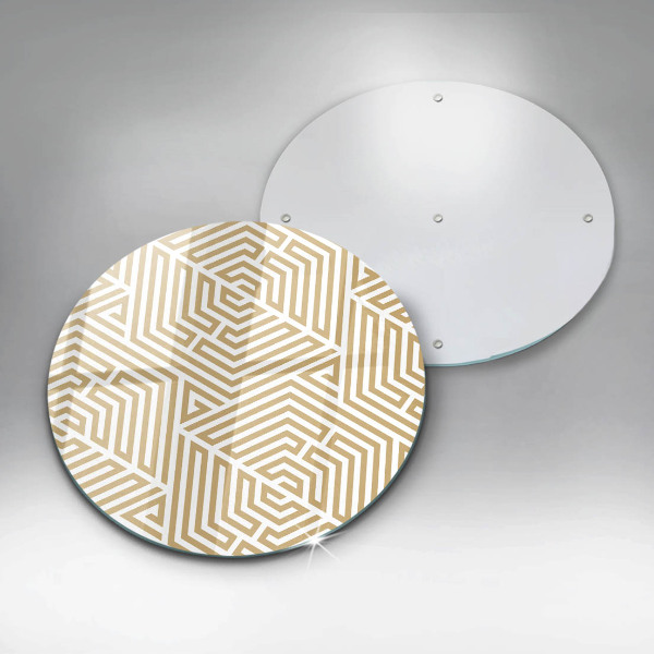 De vidrio templado Líneas geométricas