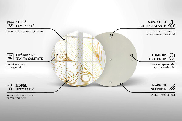 De vidrio templado Patrón de líneas modernas