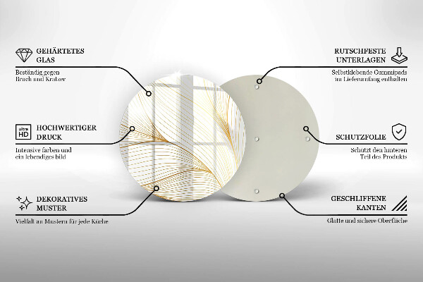 De vidrio templado Patrón de líneas modernas