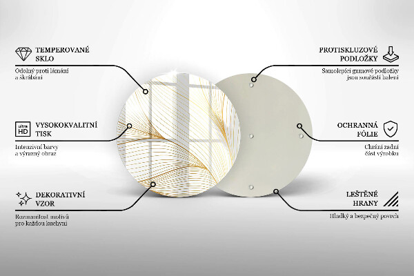 De vidrio templado Patrón de líneas modernas