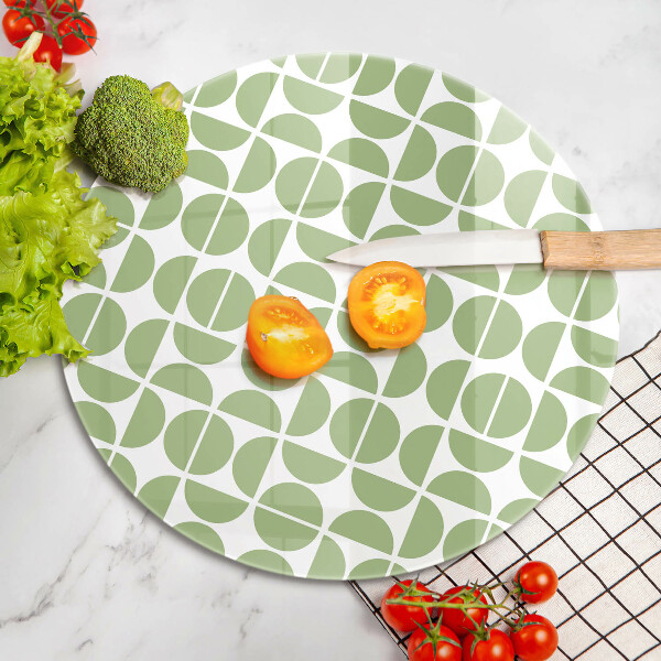 De vidrio templado Patrón de formas boho