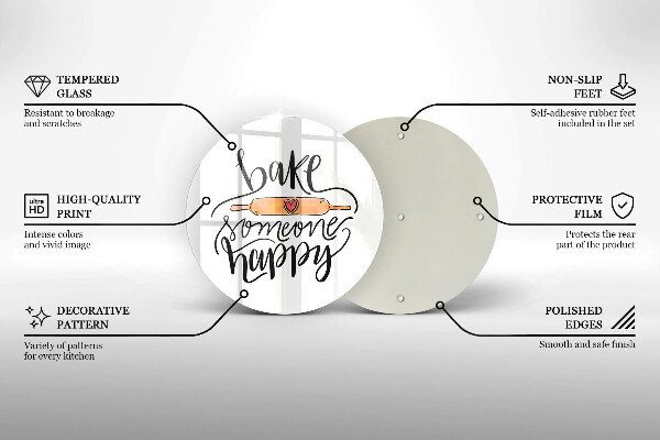 De vidrio templado Hornear a alguien feliz