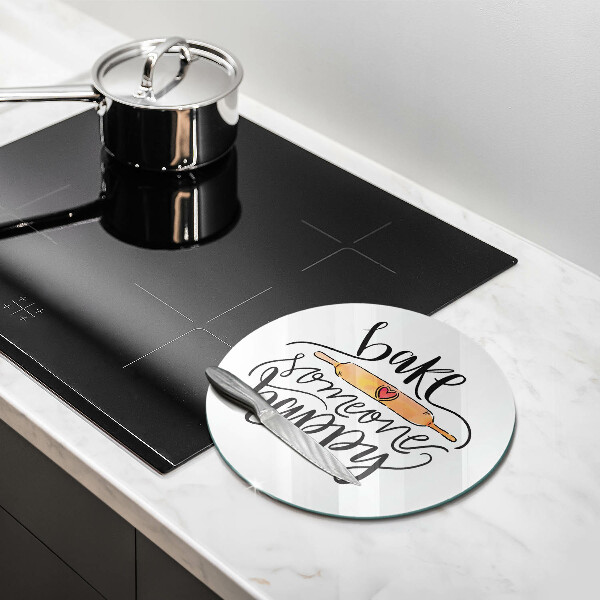 De vidrio templado Hornear a alguien feliz