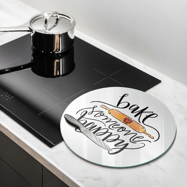 De vidrio templado Hornear a alguien feliz