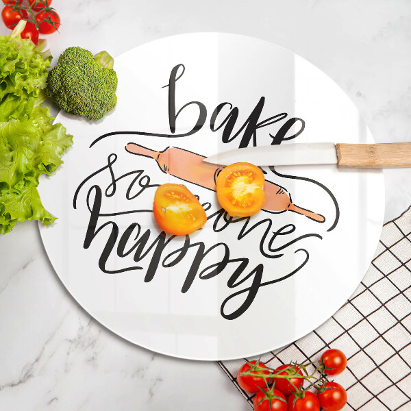 De vidrio templado Hornear a alguien feliz