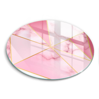 De vidrio templado Mármol geométrico