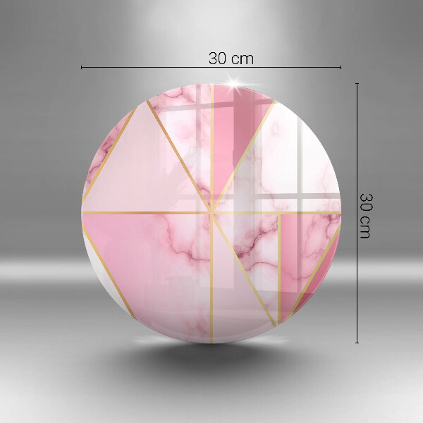 De vidrio templado Mármol geométrico