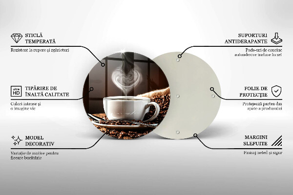 De vidrio templado Café y una taza