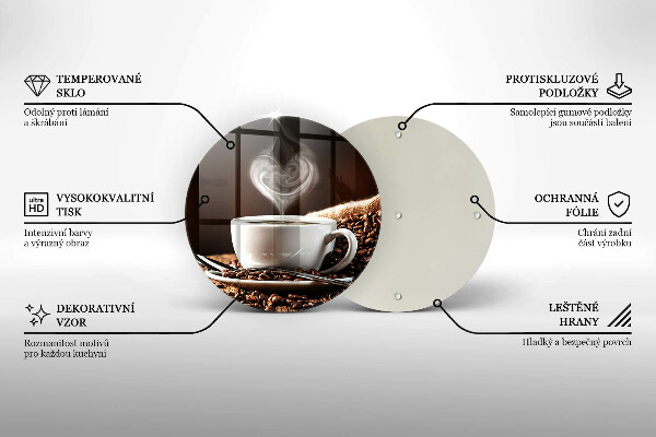 De vidrio templado Café y una taza