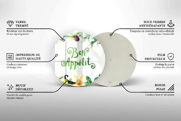 De vidrio templado Inscripción de buen provecho