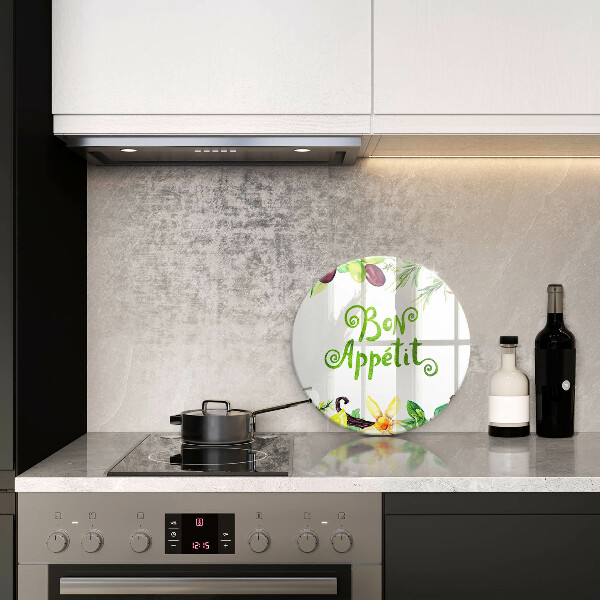 De vidrio templado Inscripción de buen provecho