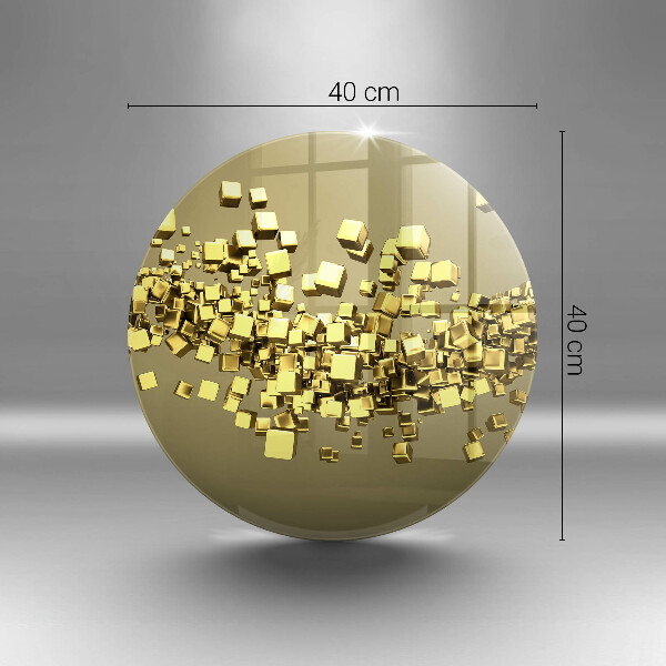 De vidrio templado Geometría 3d abstracta