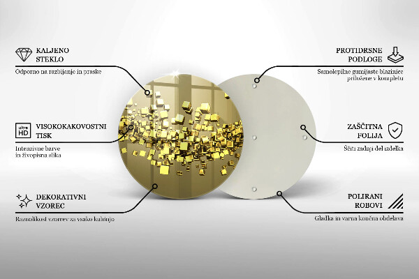 De vidrio templado Geometría 3d abstracta