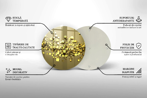 De vidrio templado Geometría 3d abstracta