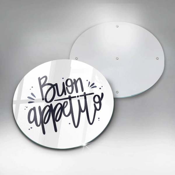 De vidrio templado Buon appetito