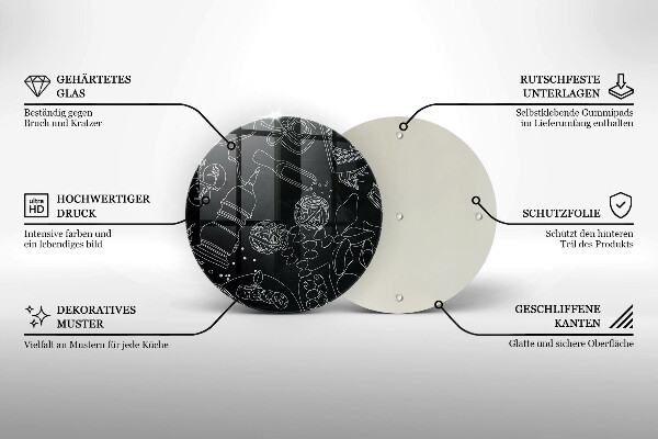 De vidrio templado Accesorios de cocina