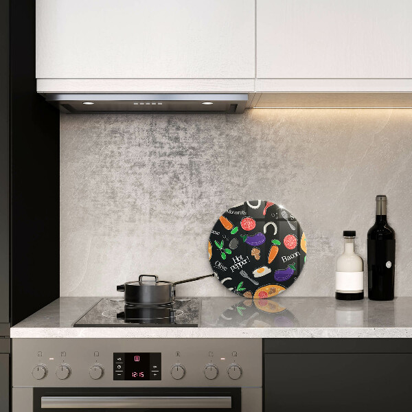 De vidrio templado Ilustración de comida