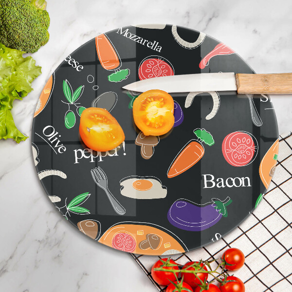 De vidrio templado Ilustración de comida