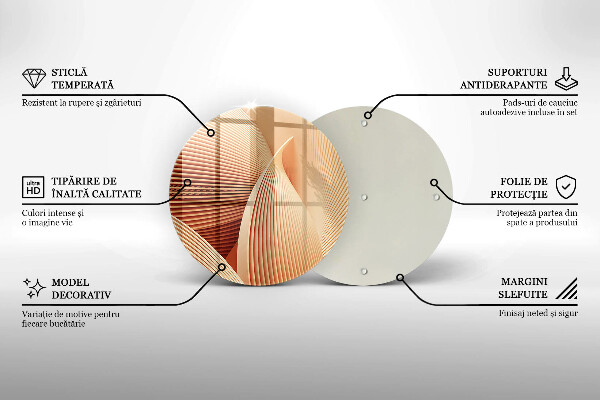 De vidrio templado Composición moderna