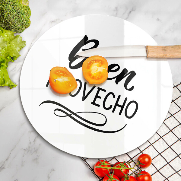 De vidrio templado Buen provecho