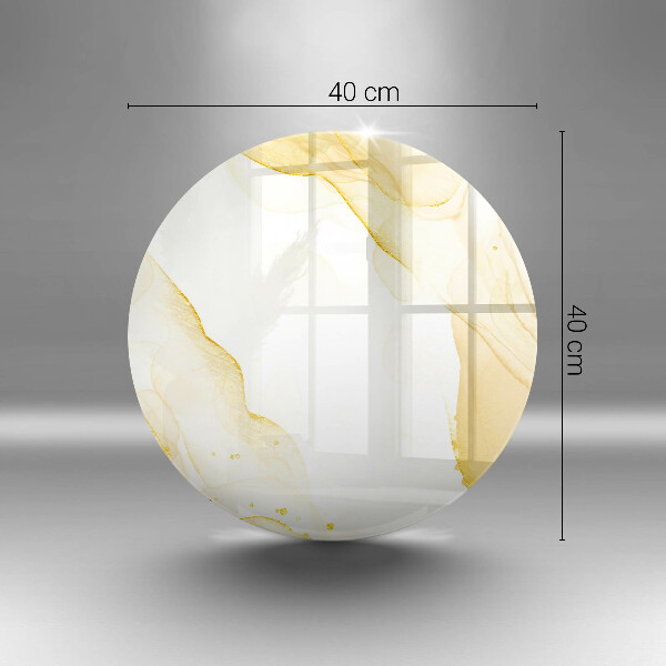 De vidrio templado Abstracción dorada