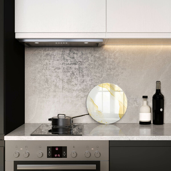 De vidrio templado Abstracción dorada