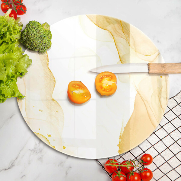 De vidrio templado Abstracción dorada