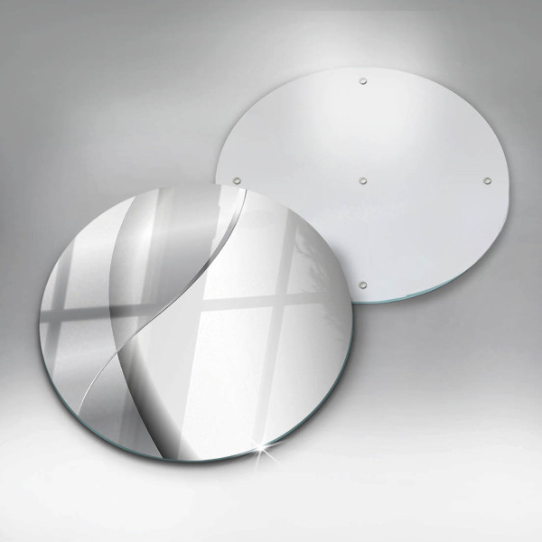 De vidrio templado Abstracción de metal plateado