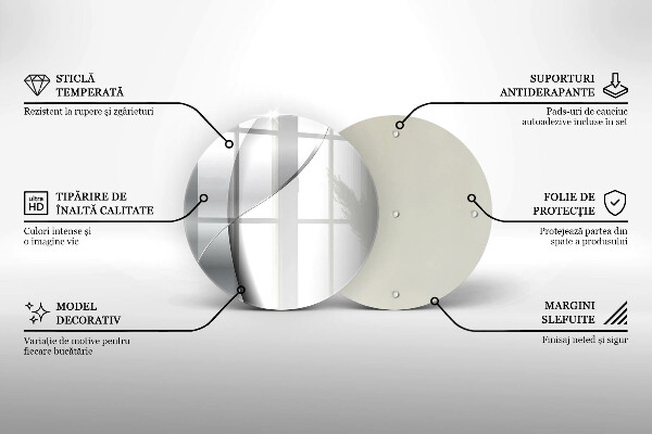 De vidrio templado Abstracción de metal plateado