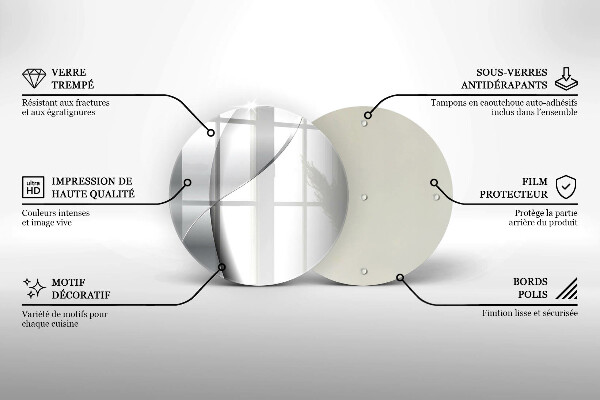 De vidrio templado Abstracción de metal plateado
