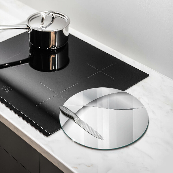 De vidrio templado Abstracción de metal plateado