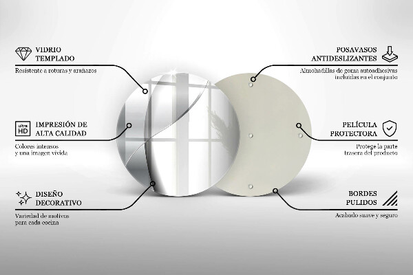 De vidrio templado Abstracción de metal plateado