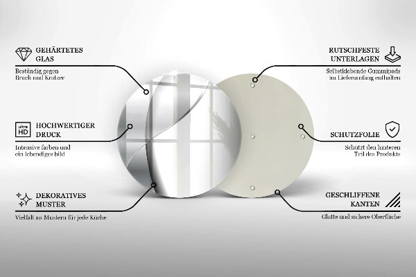 De vidrio templado Abstracción de metal plateado