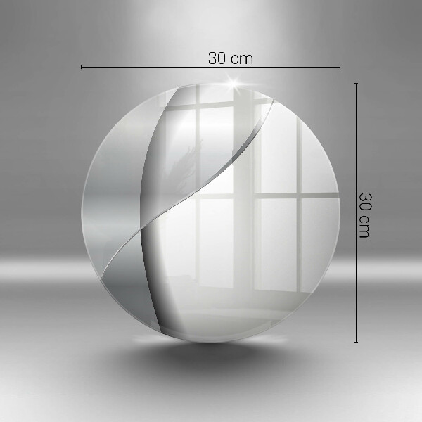 De vidrio templado Abstracción de metal plateado